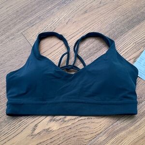 Black Strappy Sports Bra